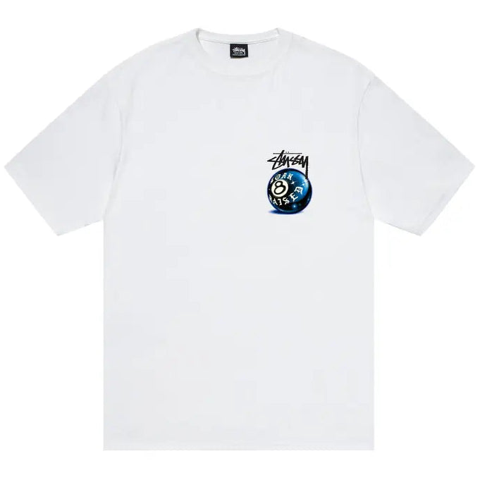 Stussy Born X Raised 8 Ball Tee White