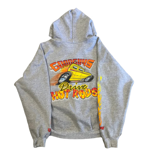 Vintage Good Guys Hot Rod Zip Hoodie Grey