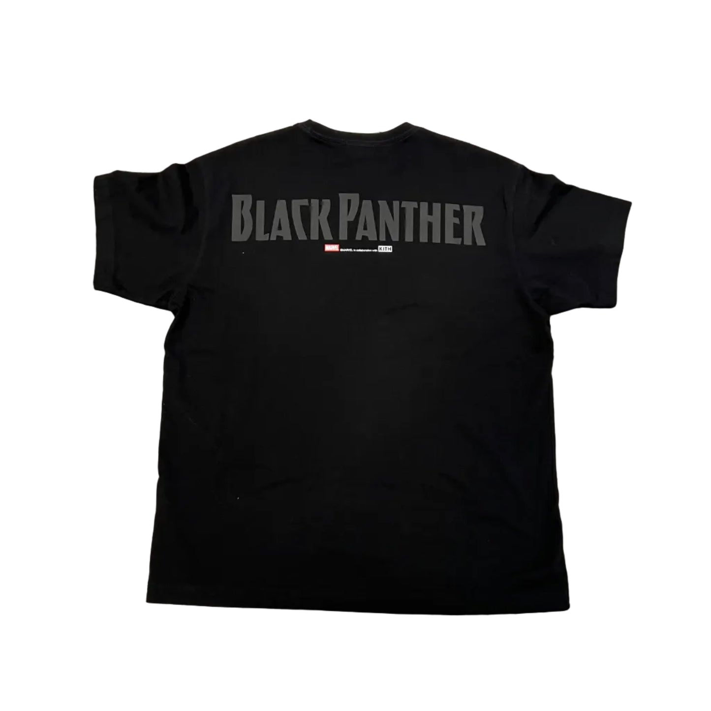 USED Kith x Marvel Black Panther Vintage Tee Black