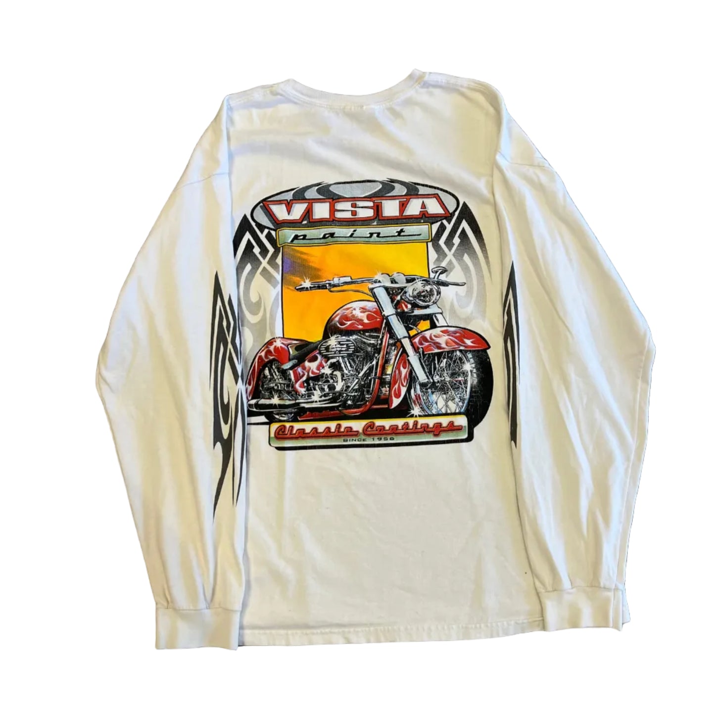 Vintage Vista Paint LS Tee White