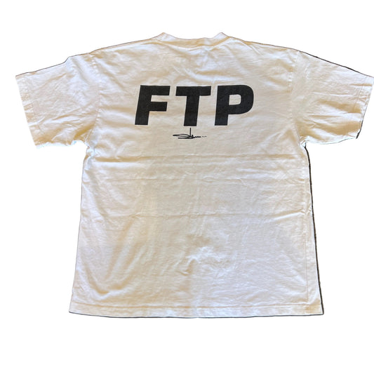 USED FTP x Slawn Dog Tee White