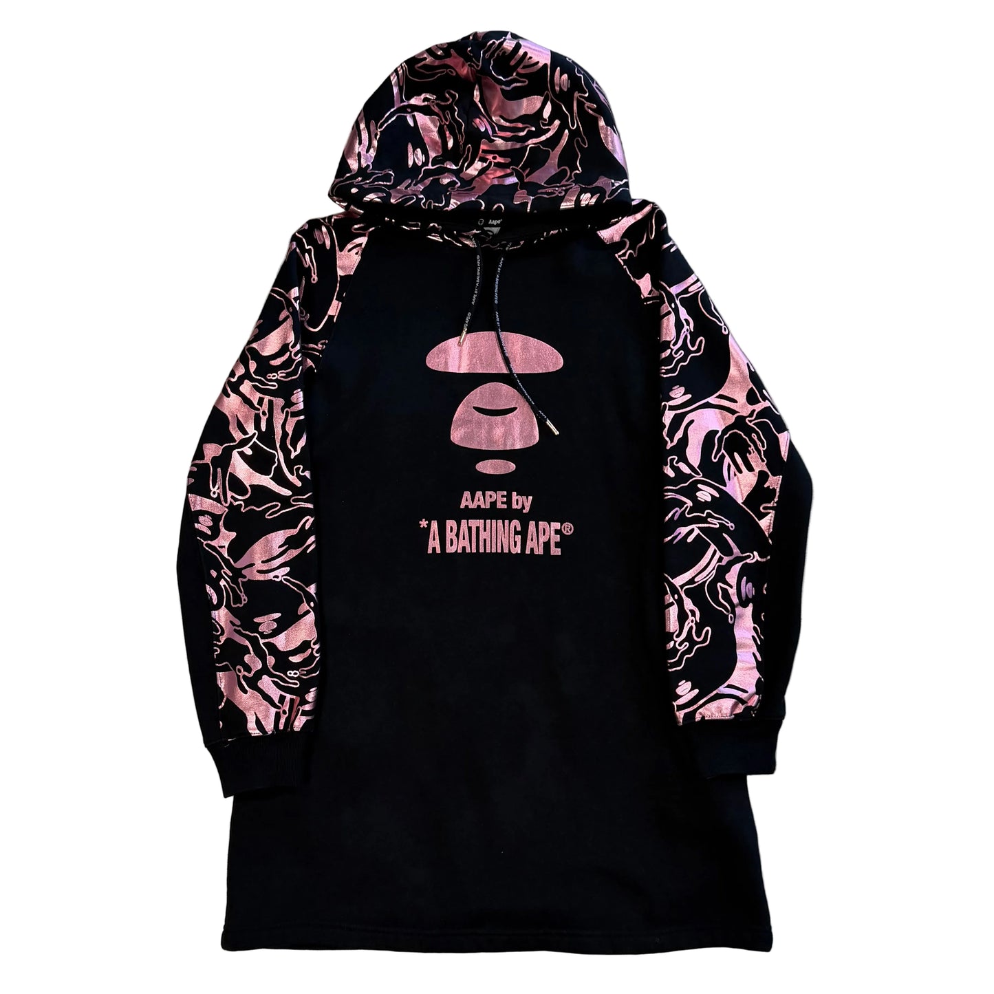 USED A Bathing Ape AAPE Side Pocket Hoodie Black
