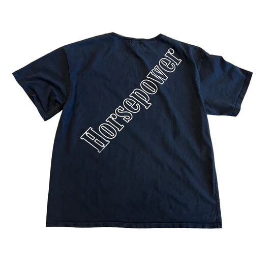 USED Rhude Horsepower Tee Black