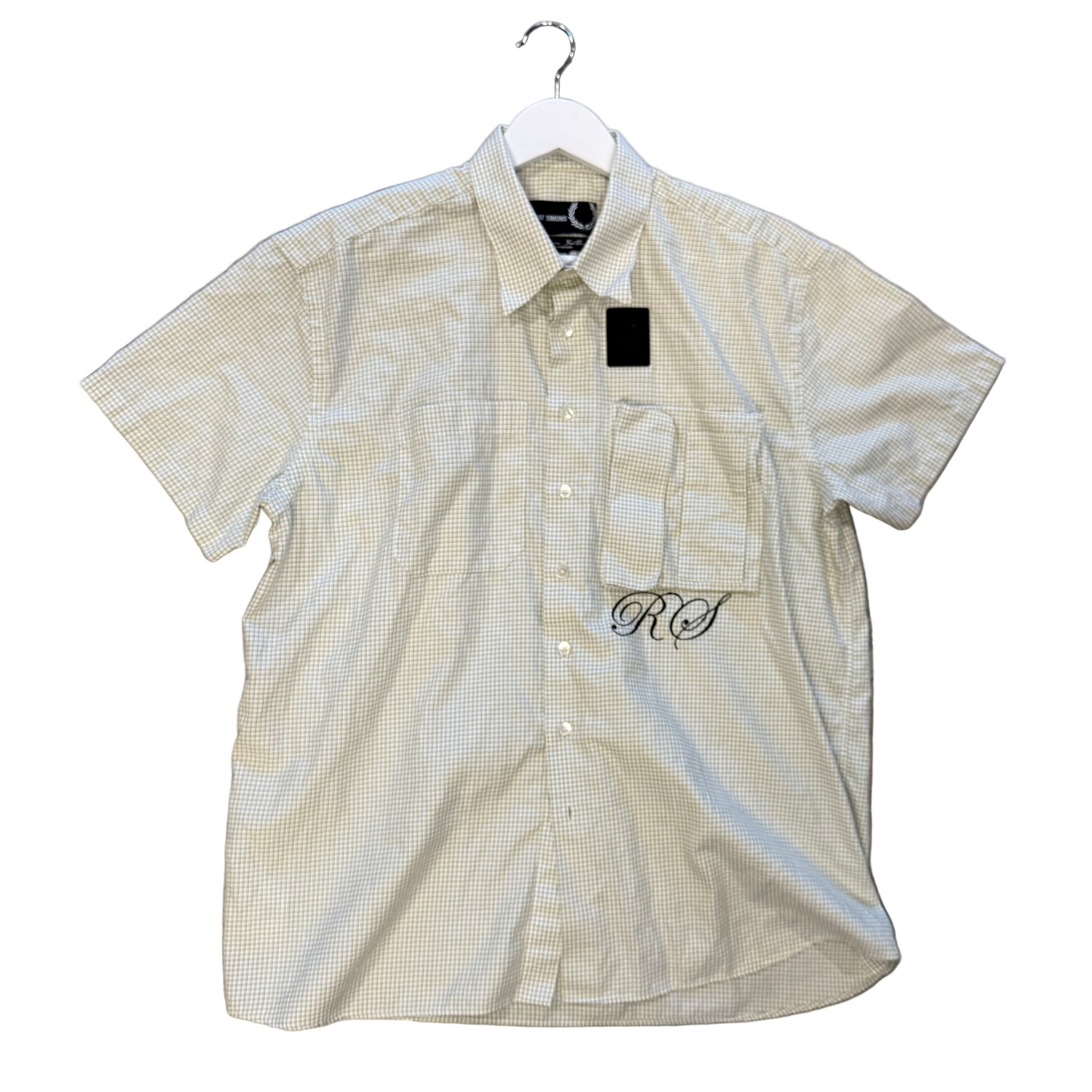 USED Raf Simons Grid Button Up