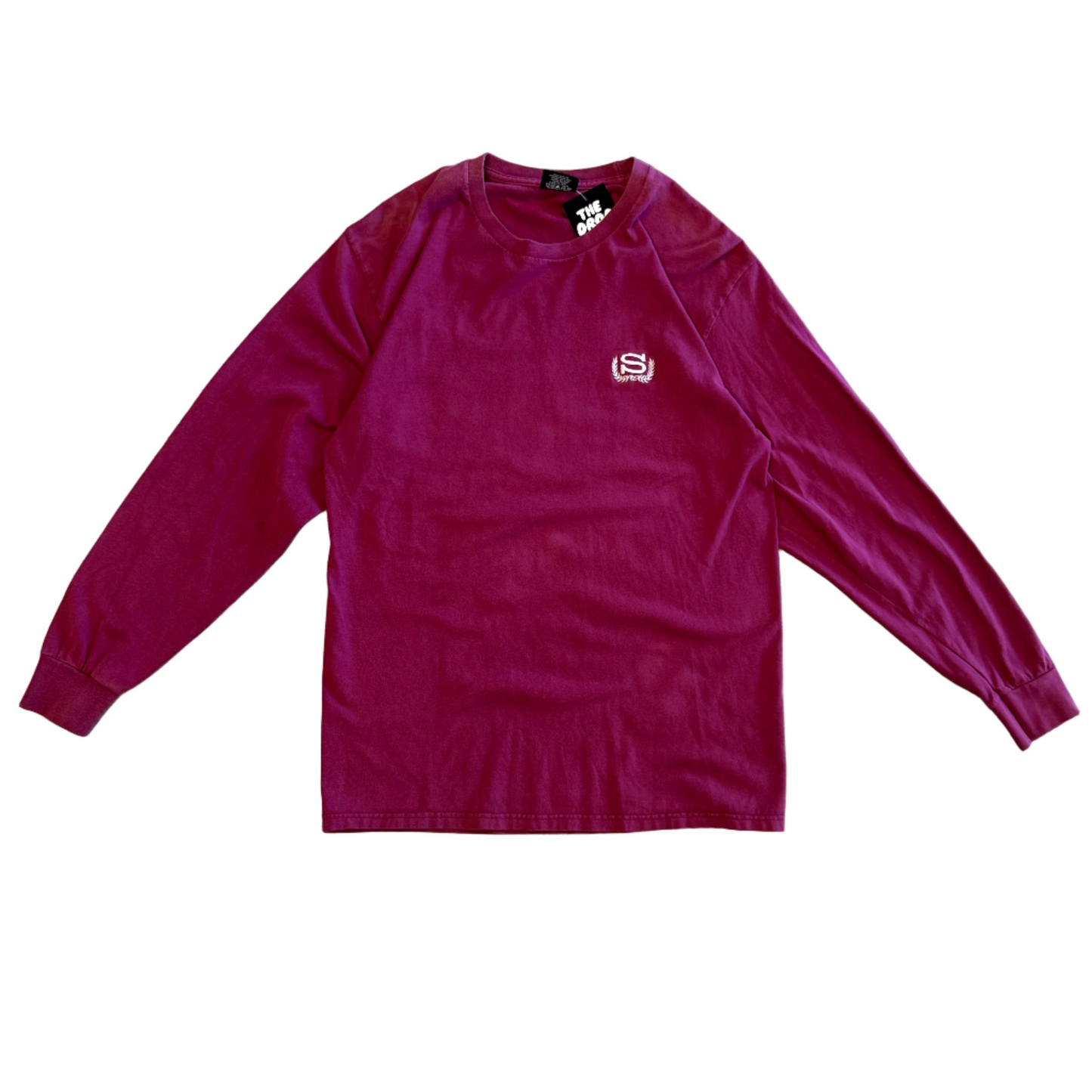 USED Stussy S Crest LS Tee