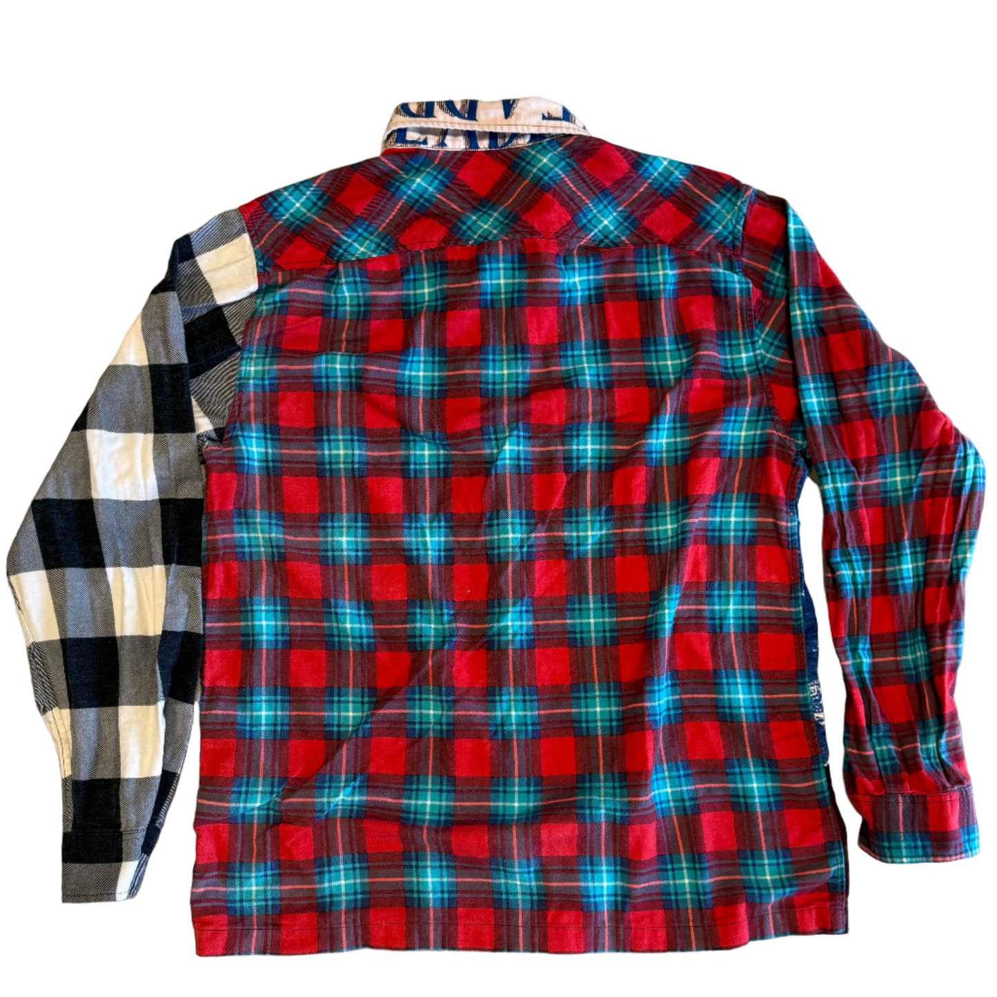 USED Supreme MLK Zip Flannel Shirt