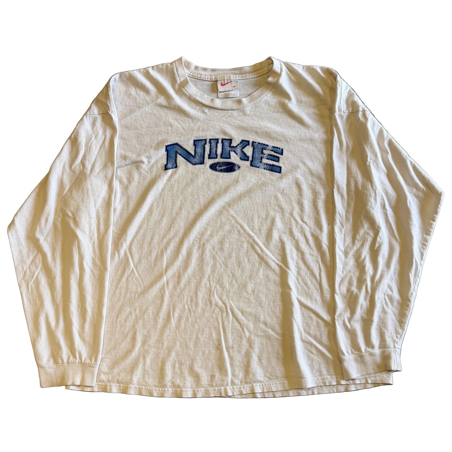 Vintage Nike Blue Logo LS Tee