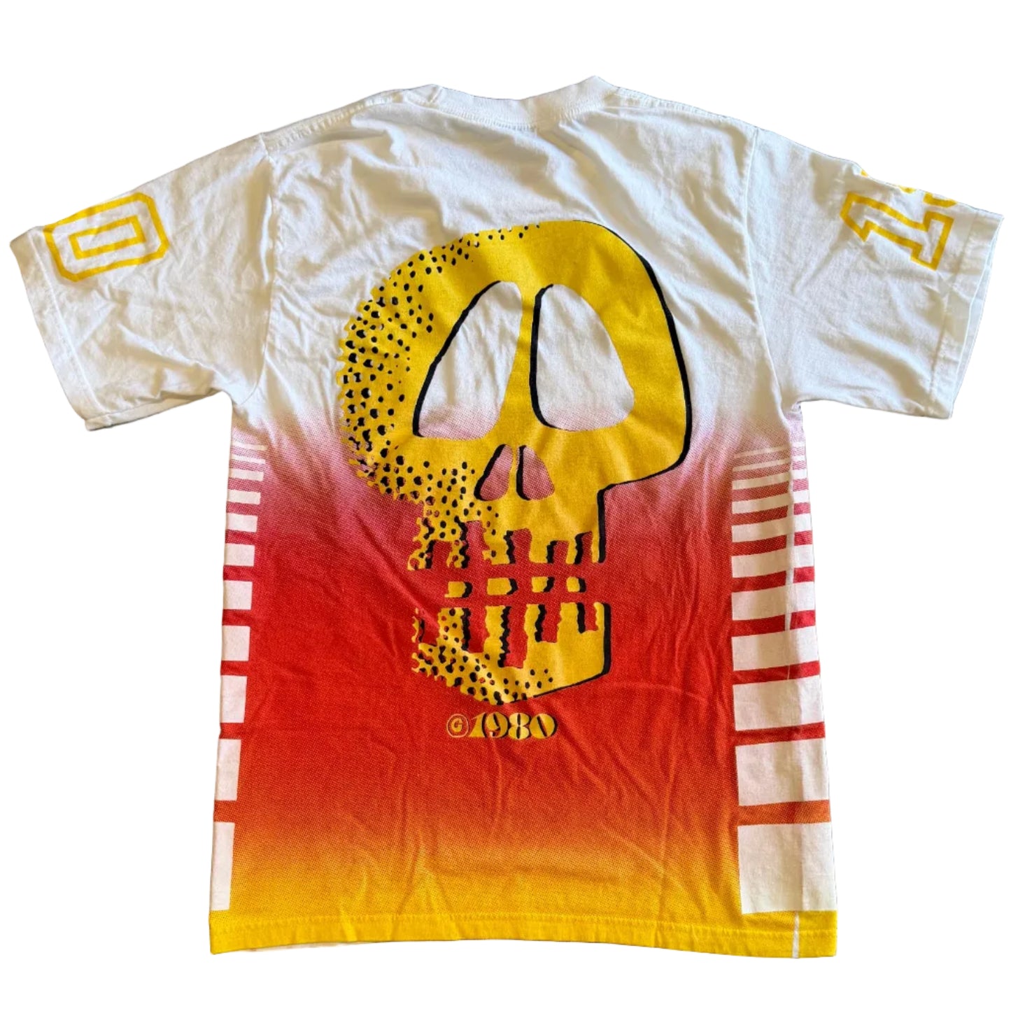 USED Stussy 35 Jersey Tee White