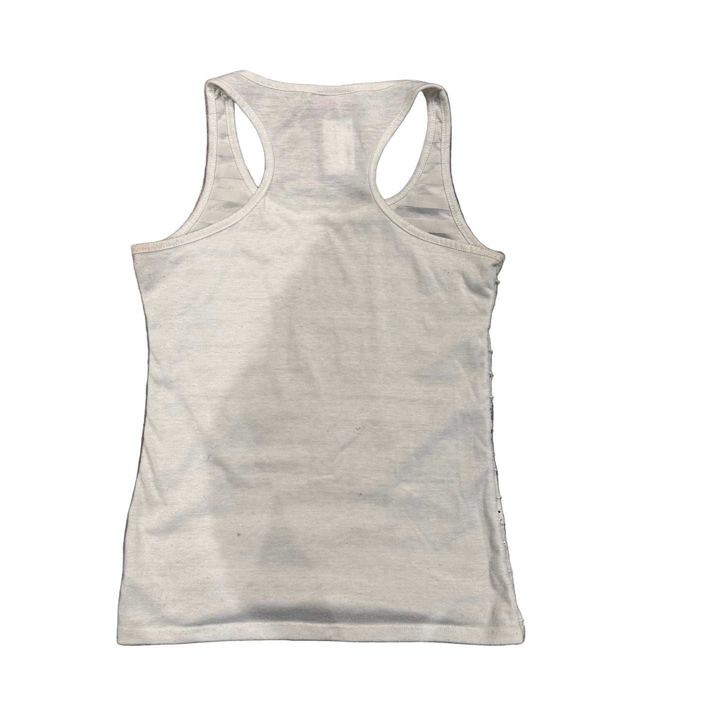 Vintage White Ruffle Tank