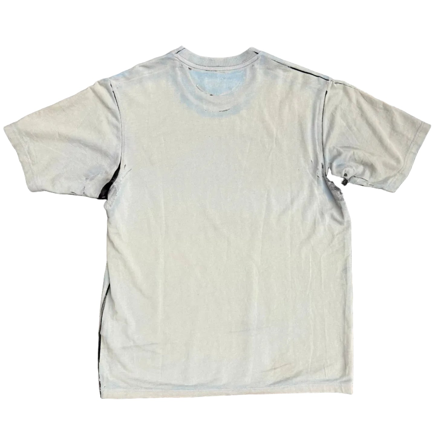 USED Supreme Overprint Knockout Short Sleeve Top Blue