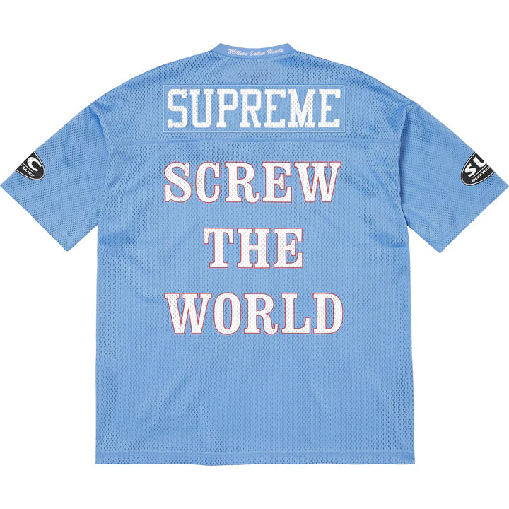 Supreme DJ Screw Football Jersey Blue