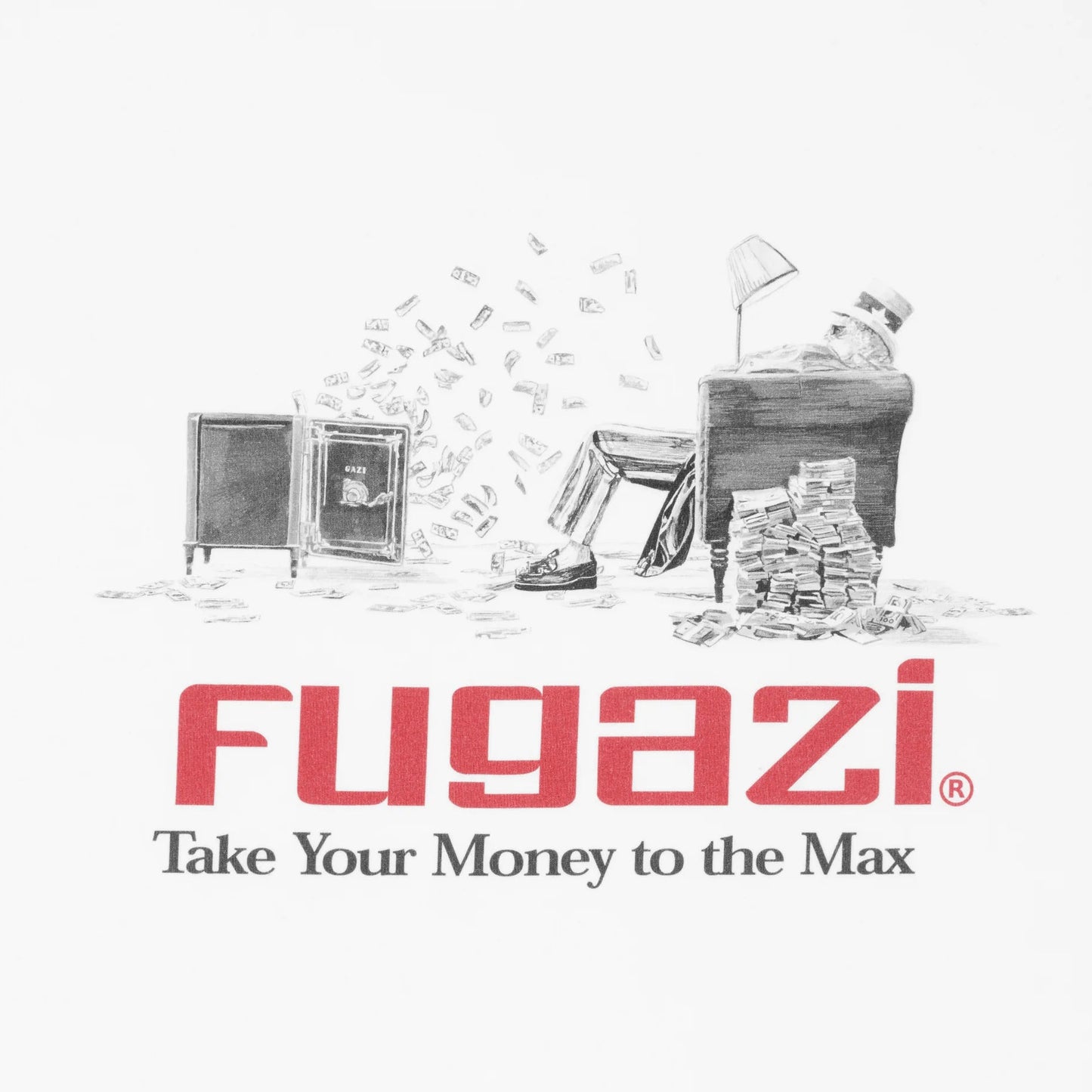 Fugazi Moneymaxing Tee White