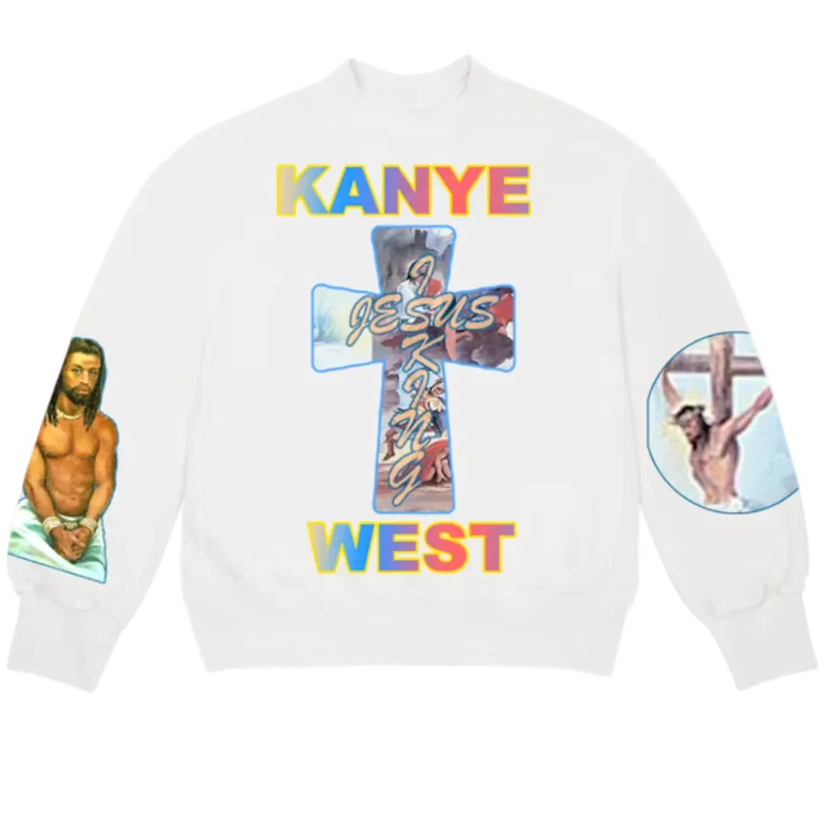 AWGE x Kanye Jesus is King Sunday Service Cross Crewneck