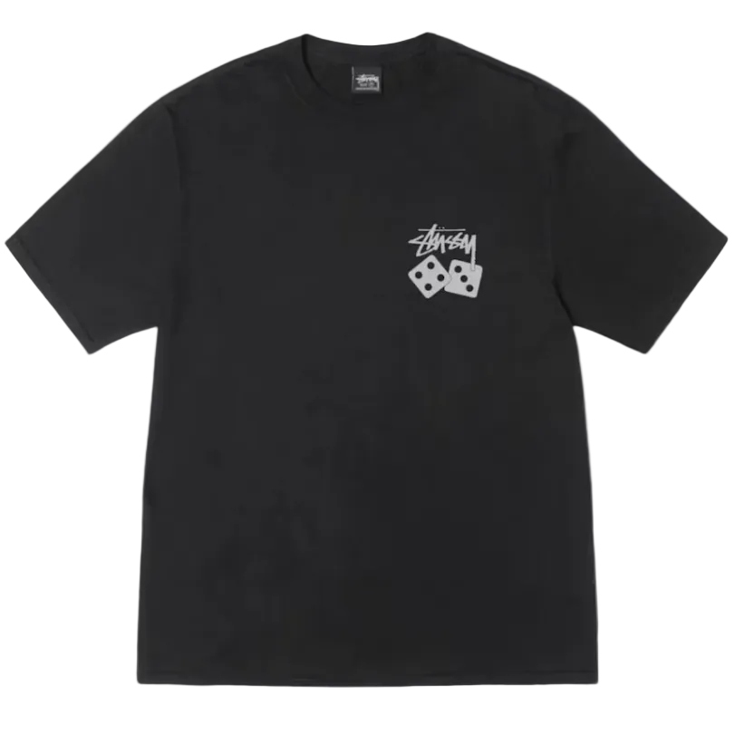 Stussy Pigment Dyed Dice Tee Black