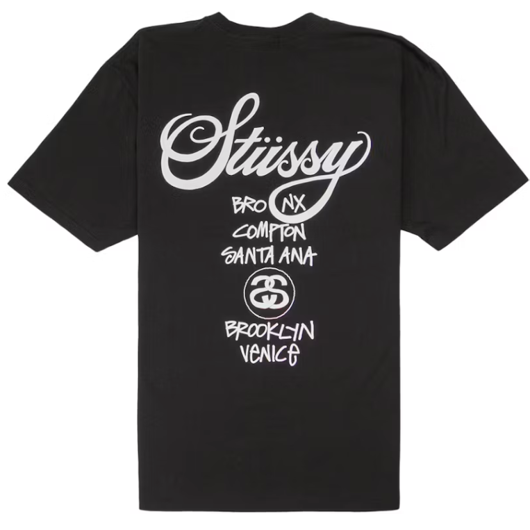 Stussy World Tour Tee Black
