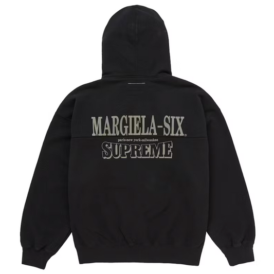 Supreme MM6 Maison Margiela Eagle Zip Up Hooded Sweatshirt Black