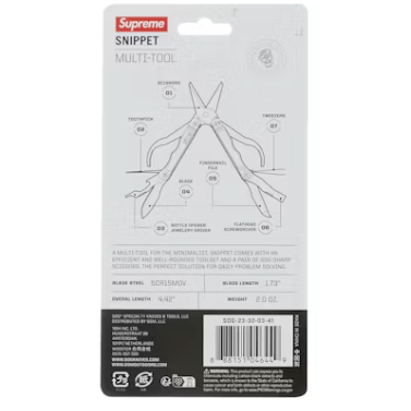 Supreme SOG Snippet Multi Tool Red