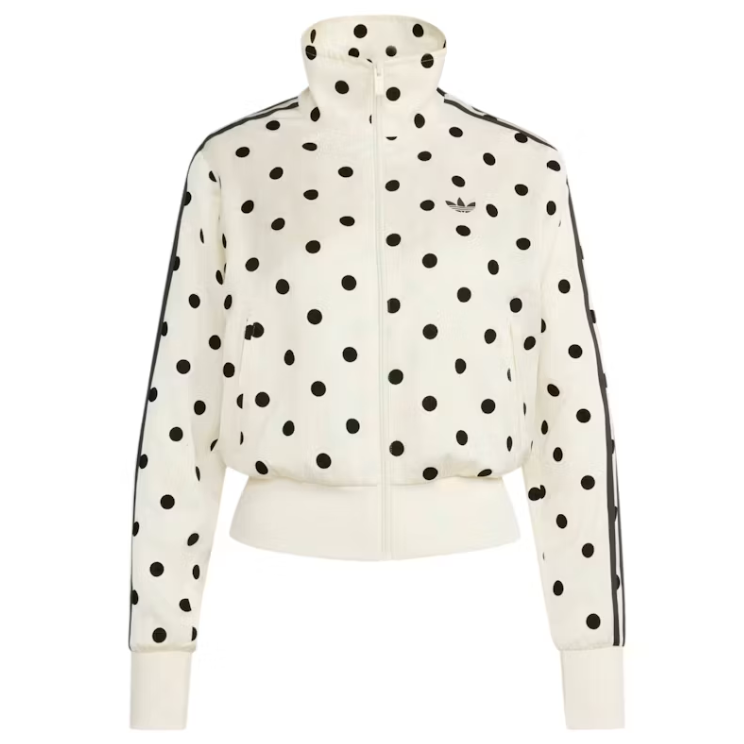 Women’s Satin Polka Dots TT Track Jacket “Off White” (Asia Sizing)
