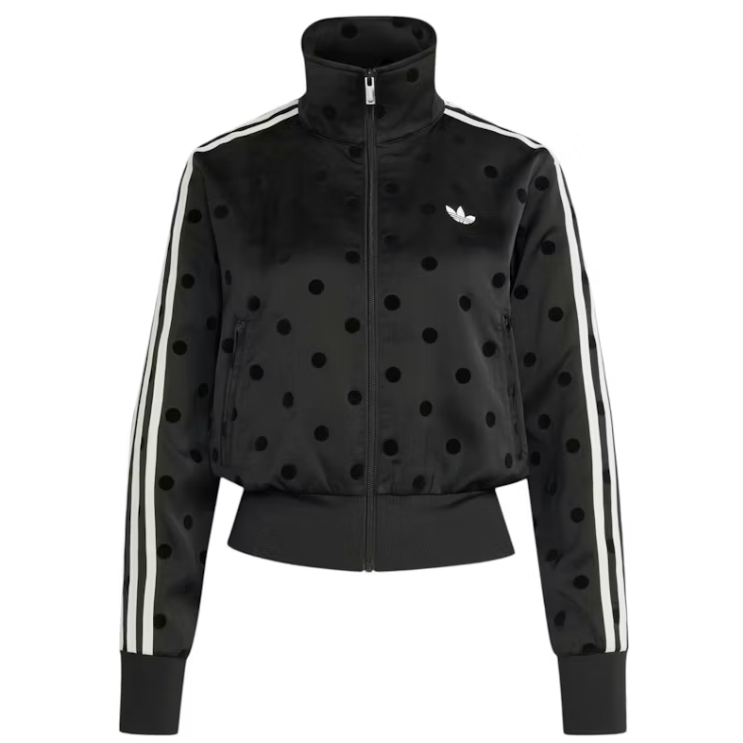 Women’s Satin Polka Dots TT Track Jacket “Black” (Asia Sizing)