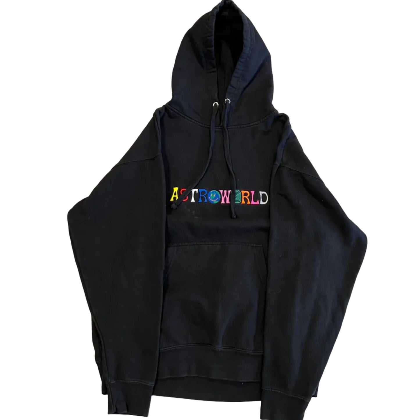 USED Travis Scott Astroworld Wish You Were Here Hoodie Black
