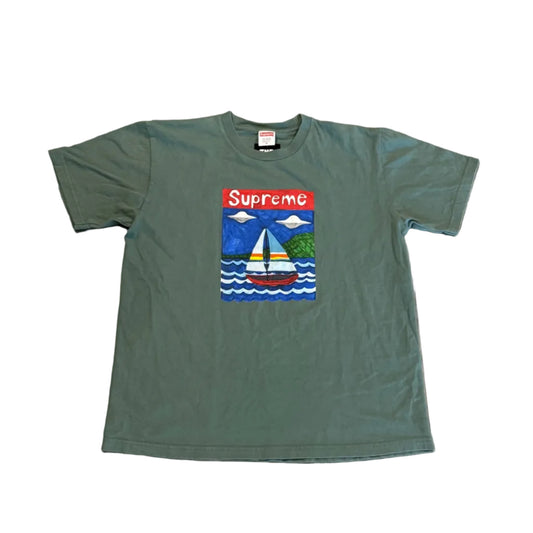 USED Supreme SS20 Saiboat Tee Dusty Teal