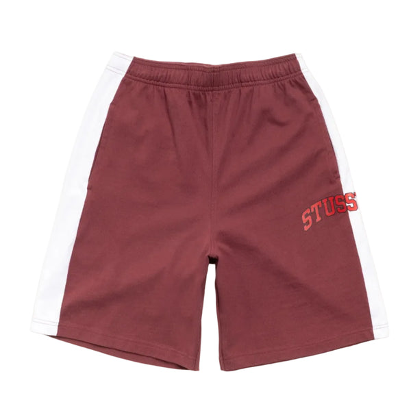 Stussy Stripe Jersey Short Burgundy