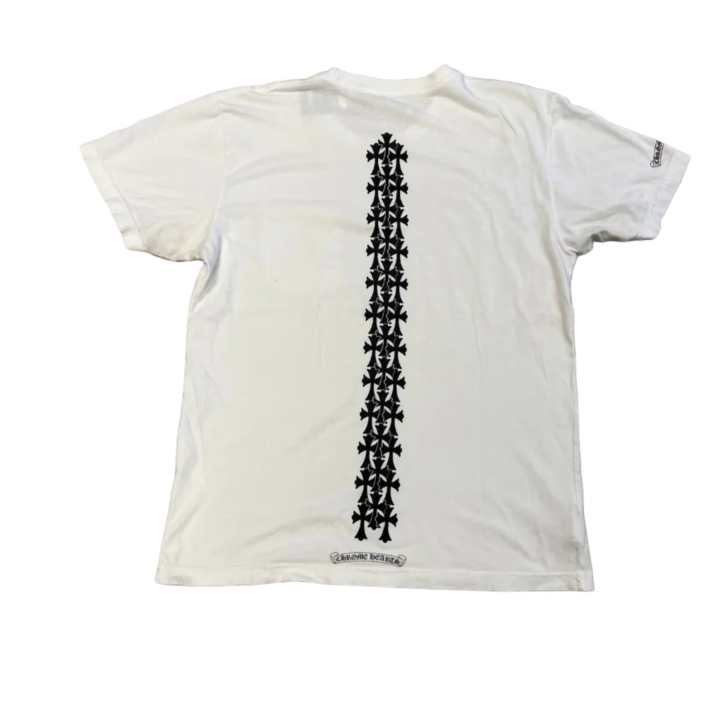 USED Chrome Hearts Tire Track Tee White