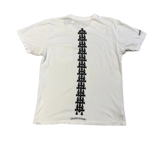 USED Chrome Hearts Tire Track Tee White