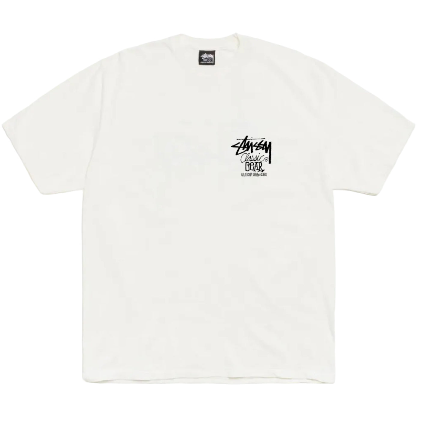 Stussy Classic Gear Tee White