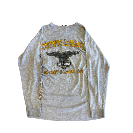 Vintage Harley Montclair LS Tee Grey