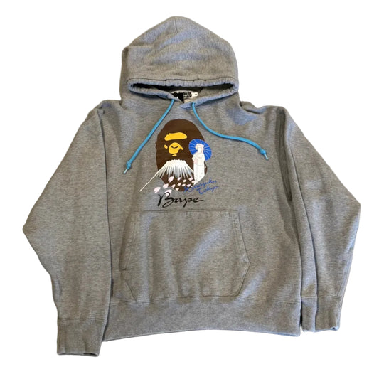 USED Bape Souvenir Hoodie Grey