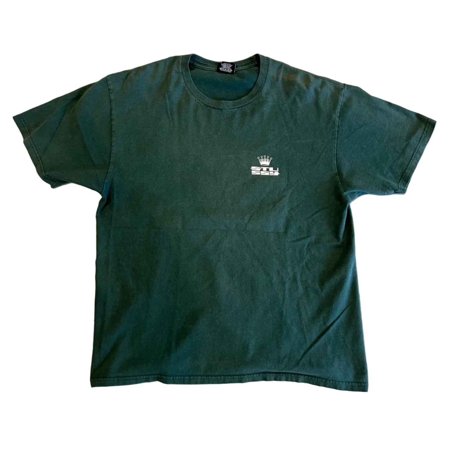 USED Stussy Rolex Crown Tee Forest Green