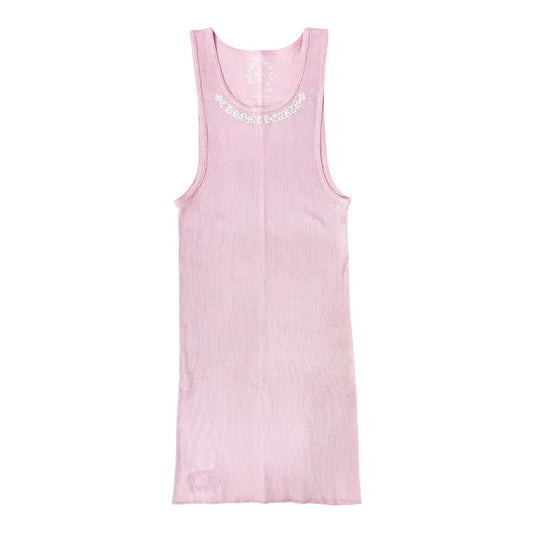 Chrome Hearts Love You Rib Tank Top Pink