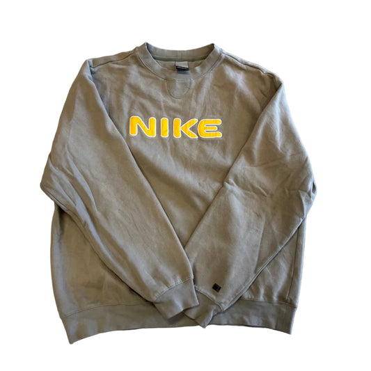 Vintage 2000 Nike Embroidered Crewneck Tan