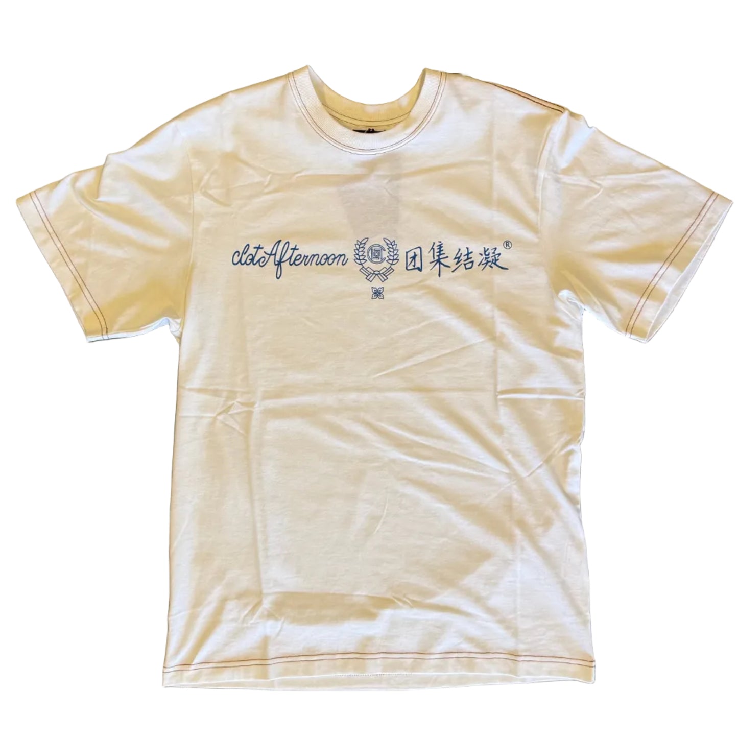 Clot Afternoon Contrast Stitch Tee