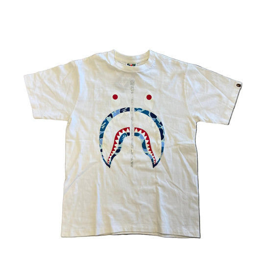 USED Bape Shark Face Tee White