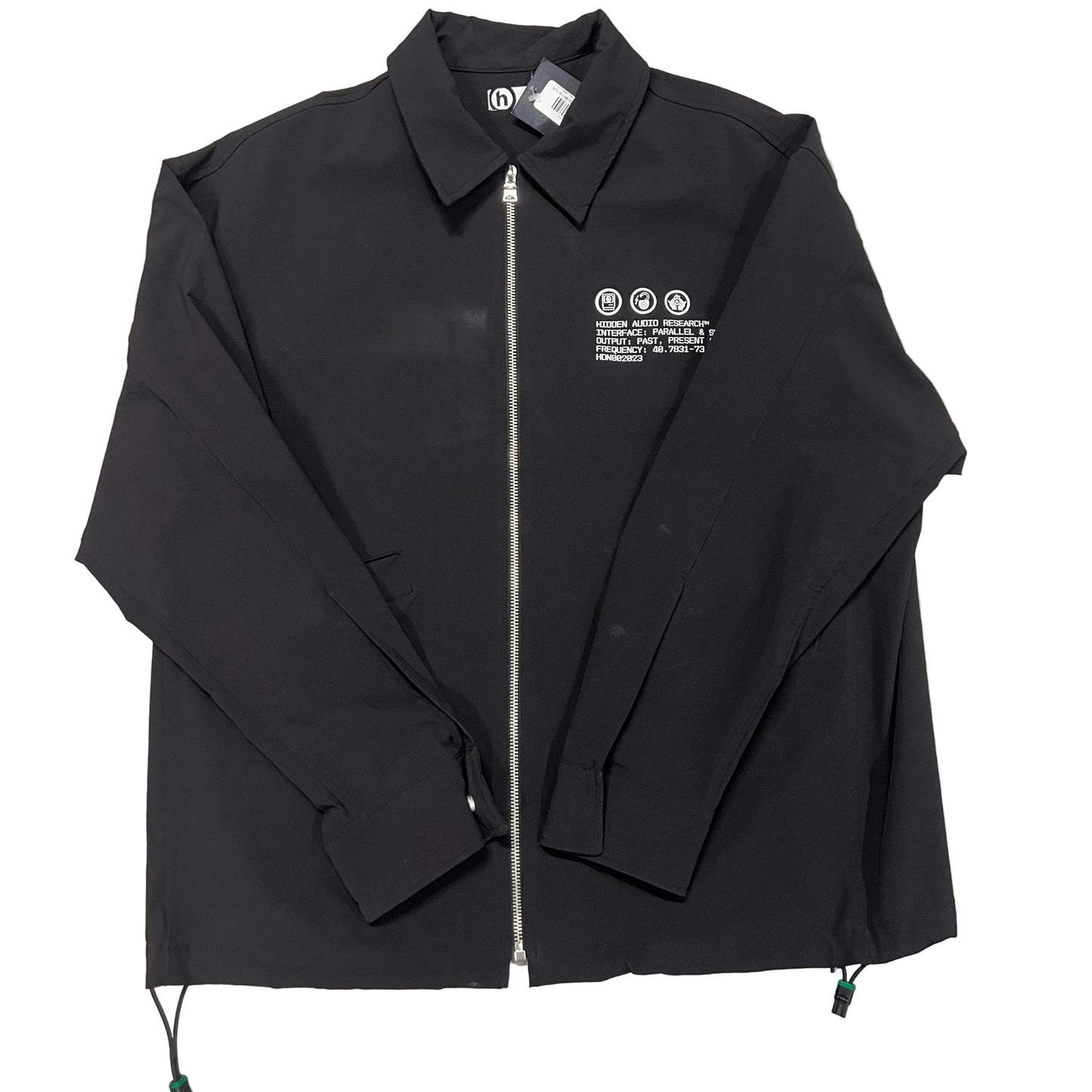 USED Hidden Past, Present, & Future Coaches Jacket Black