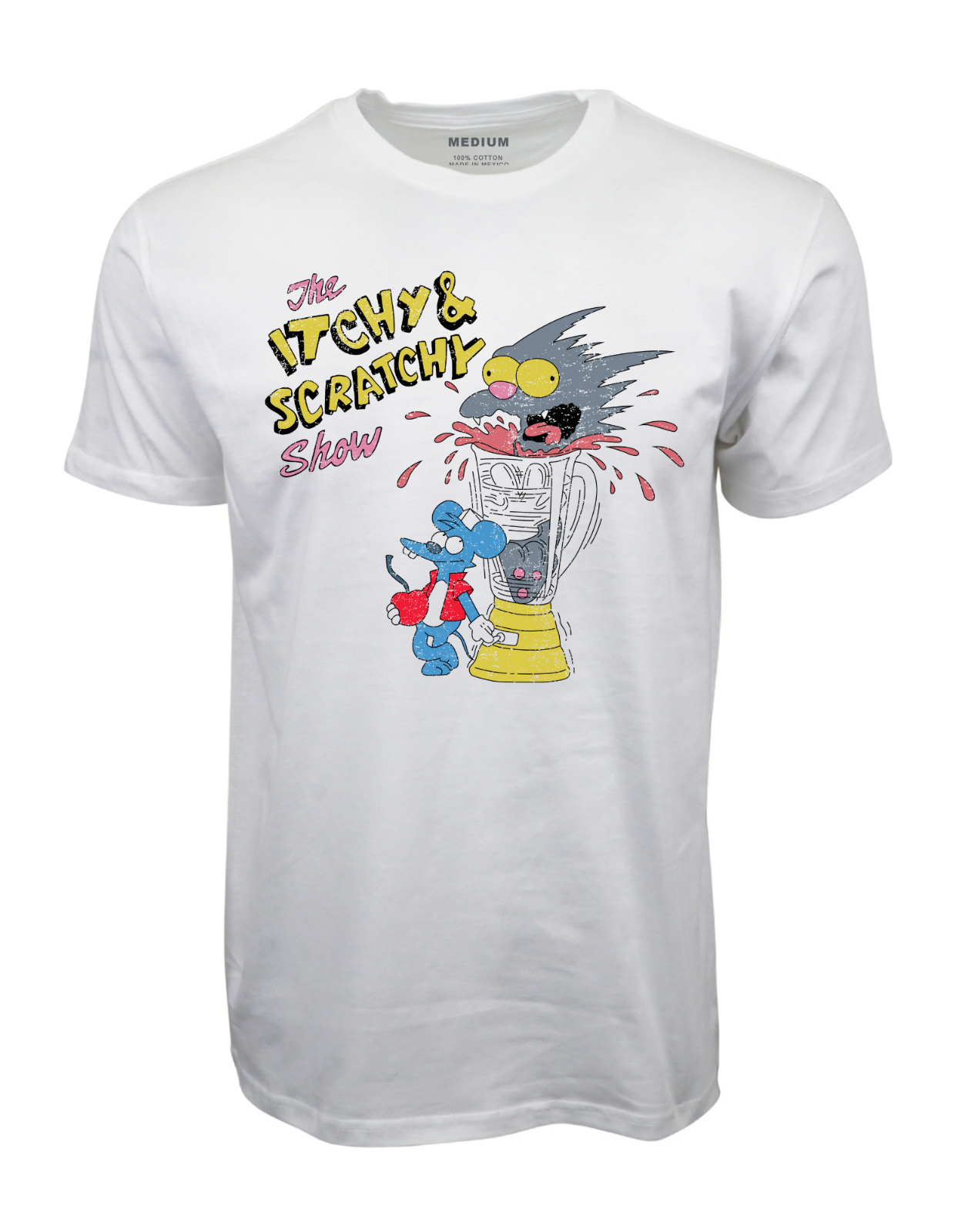 1994 ITCHY & SCRATCHY "THE MEAT GRINDER" TEE