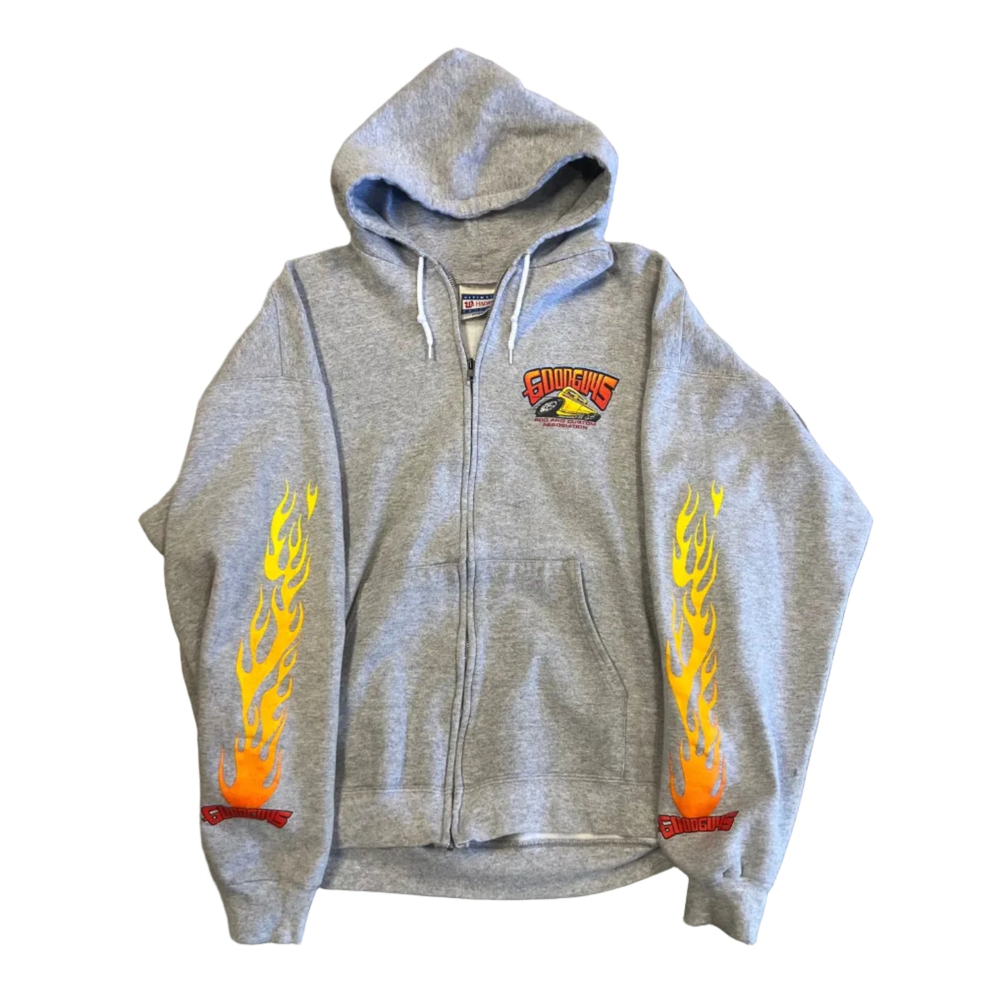 Vintage Good Guys Hot Rod Zip Hoodie Grey