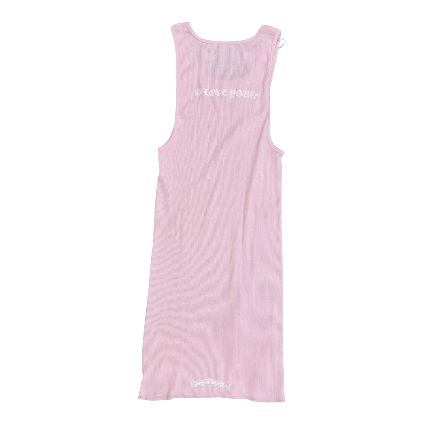 Chrome Hearts Love You Rib Tank Top Pink