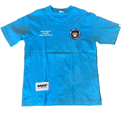 USED AAPE Aldo Tee Blue