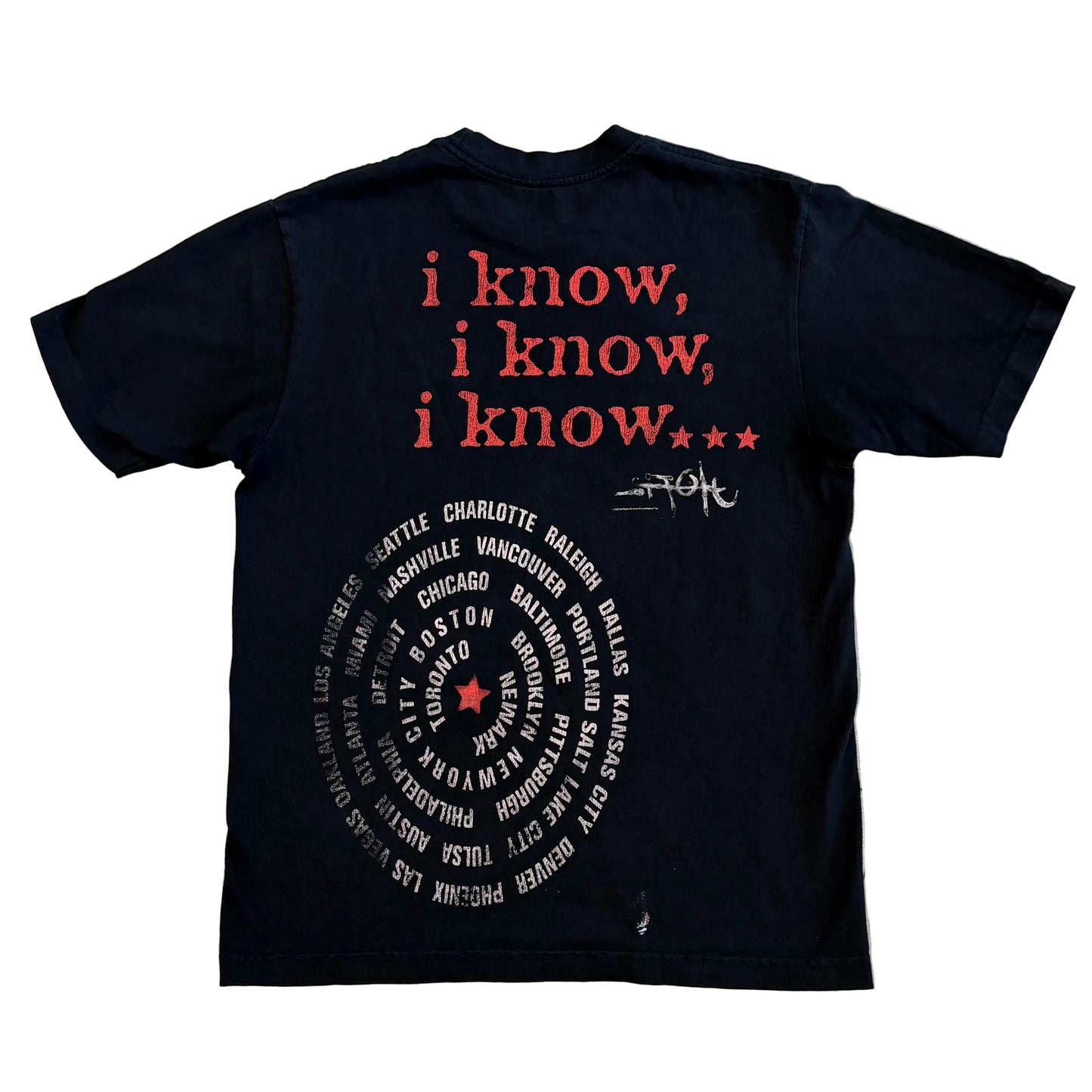 USED Travis I Know I Know Tee Black