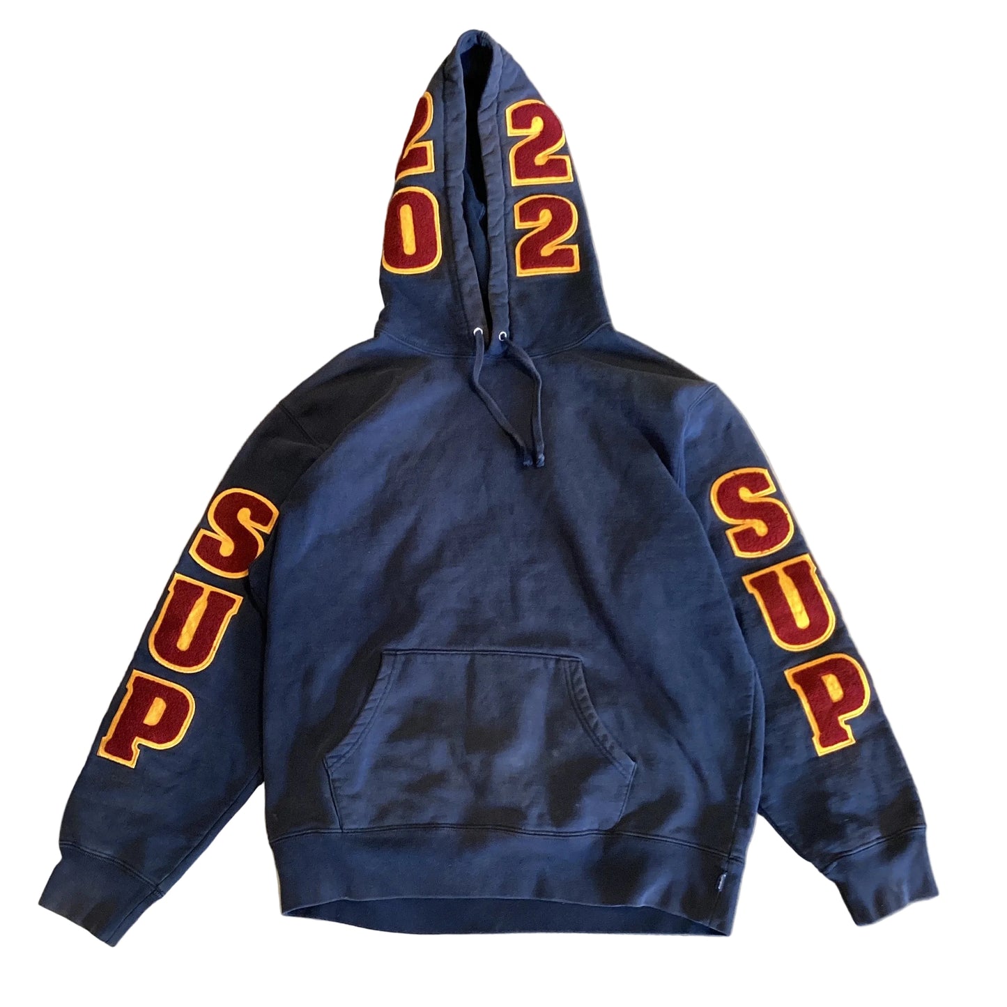USED Supreme SS22 Team Chenille Hoodie