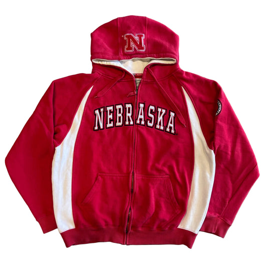 Vintage Nebraska Zip Hoodie