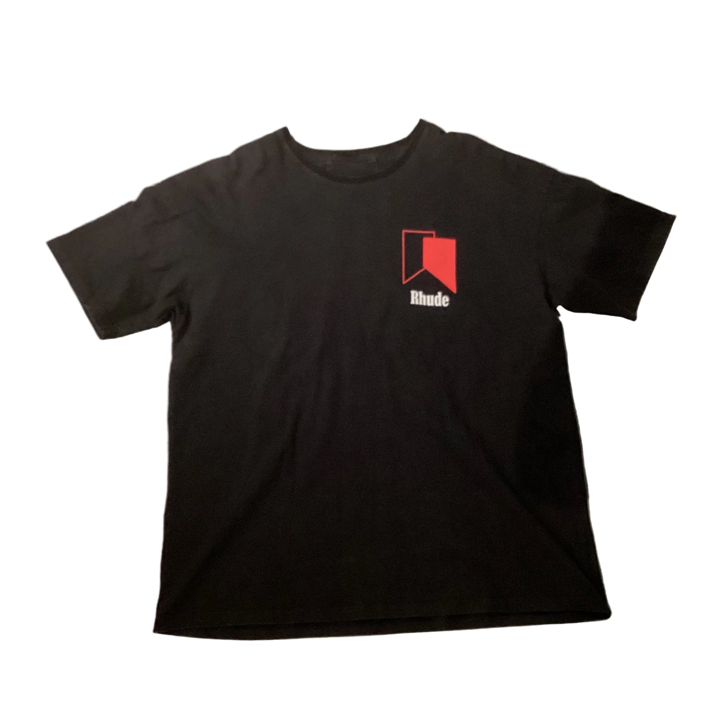 USED Rhude Banner Tee Black