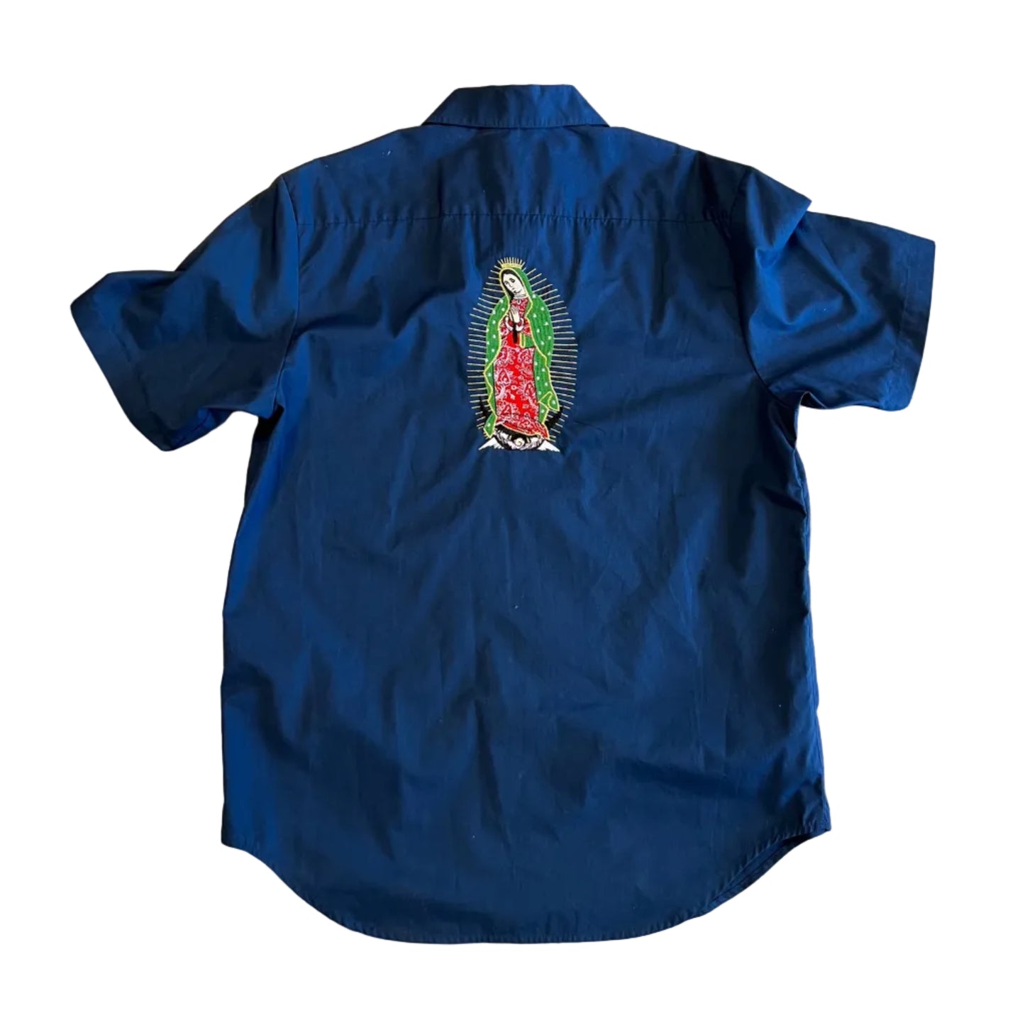 USED Supreme SS16 Mark Work Shirt Navy