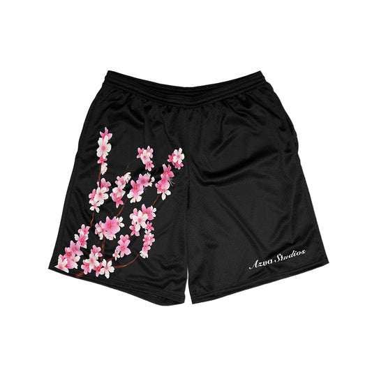 AZVA Cherry Blossom Mesh Shorts