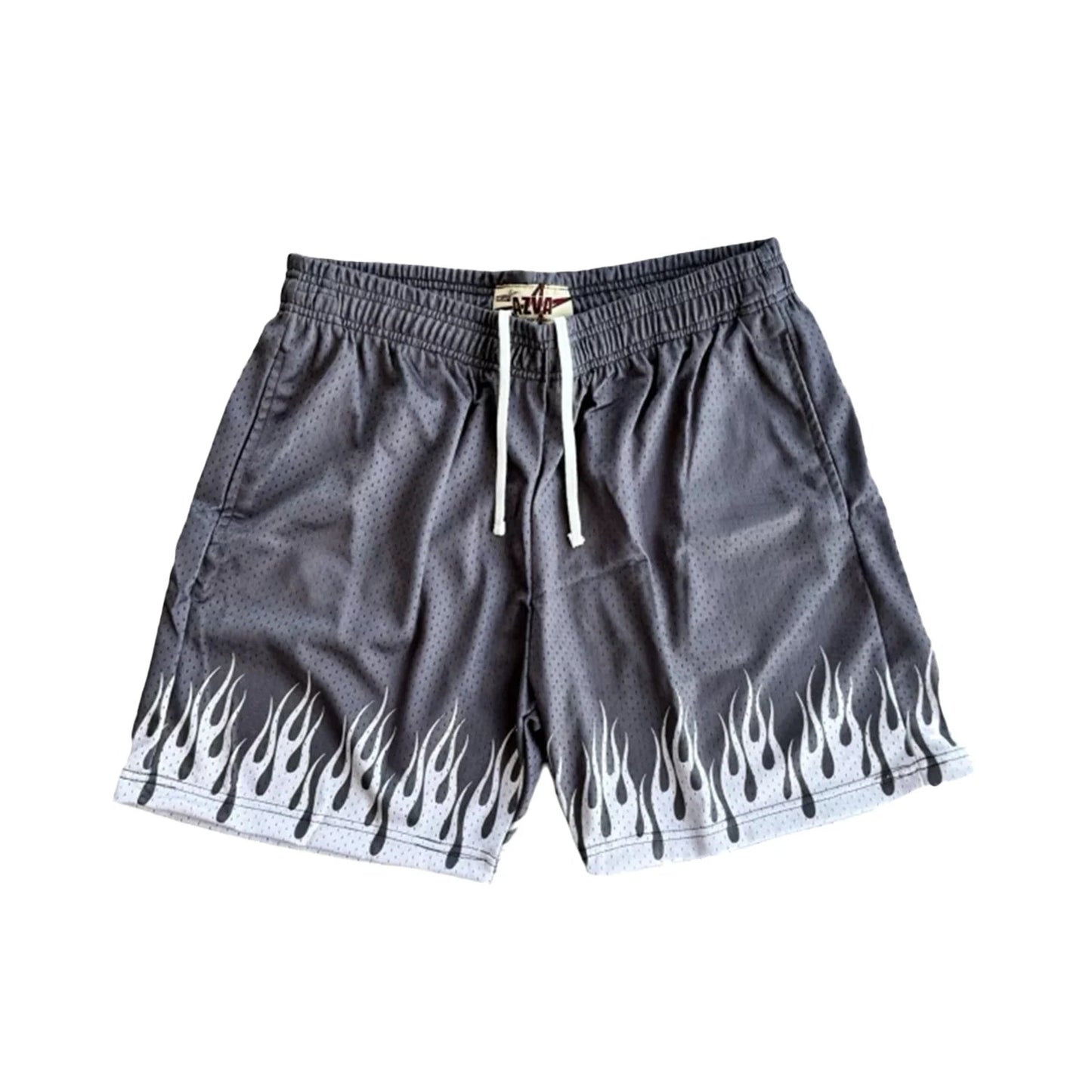 AZVA Flame Mesh Shorts