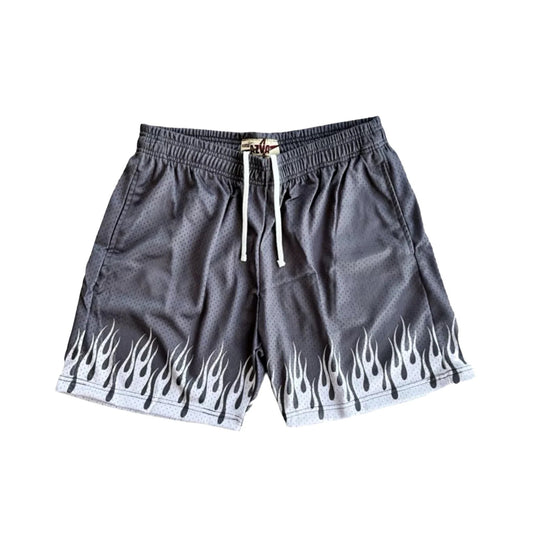 AZVA Flame Mesh Shorts