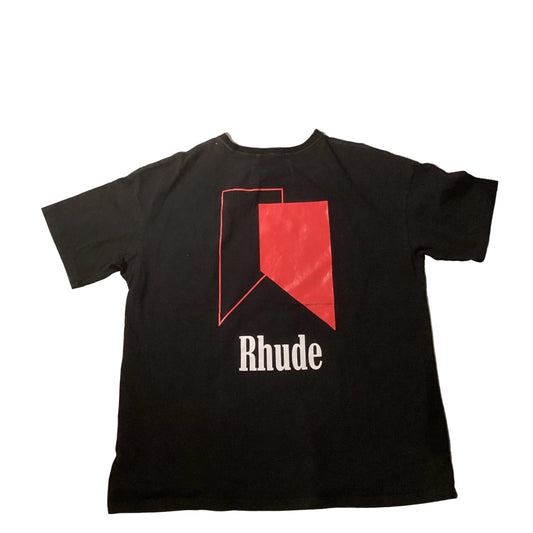 USED Rhude Banner Tee Black